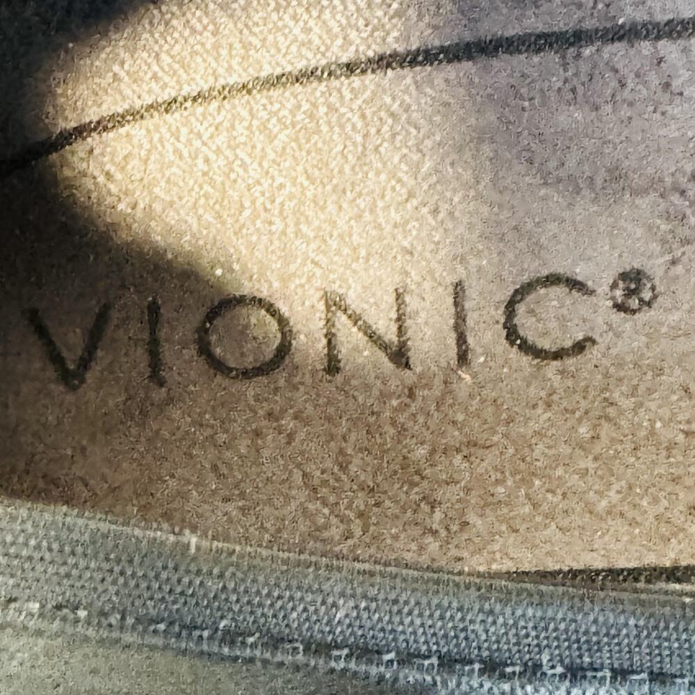 Vionic Shoes Womens 9.5 Black Leather Minna Ballet Flats Bow Cap Toe Comfort - Picture 11 of 13